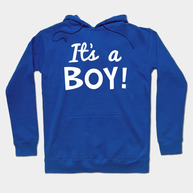 It's a Boy! Baby Announcement (white text) T-shirt Hoodie by Elvdant